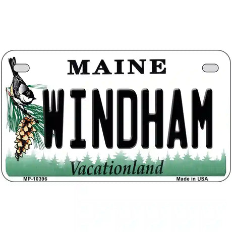 Windham Maine Metal Novelty License Plate 7" x 4" (MP)