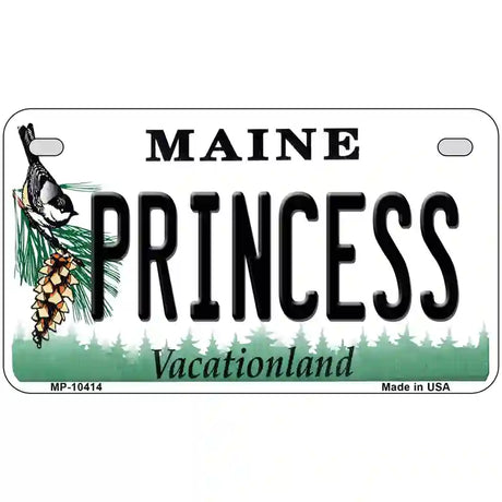 Princess Maine Metal Novelty License Plate 7" x 4" (MP)