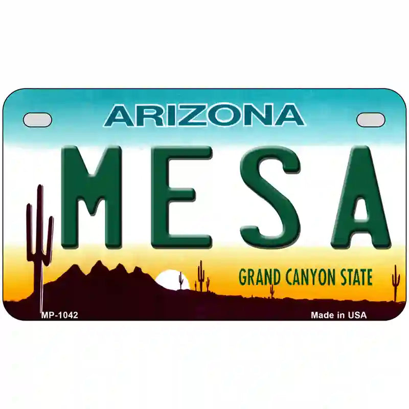 Mesa Arizona Novelty Metal License Plate 7" x 4" (MP)