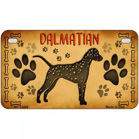 Dalmatian Novelty Metal License Plate 7" x 4" (MP)