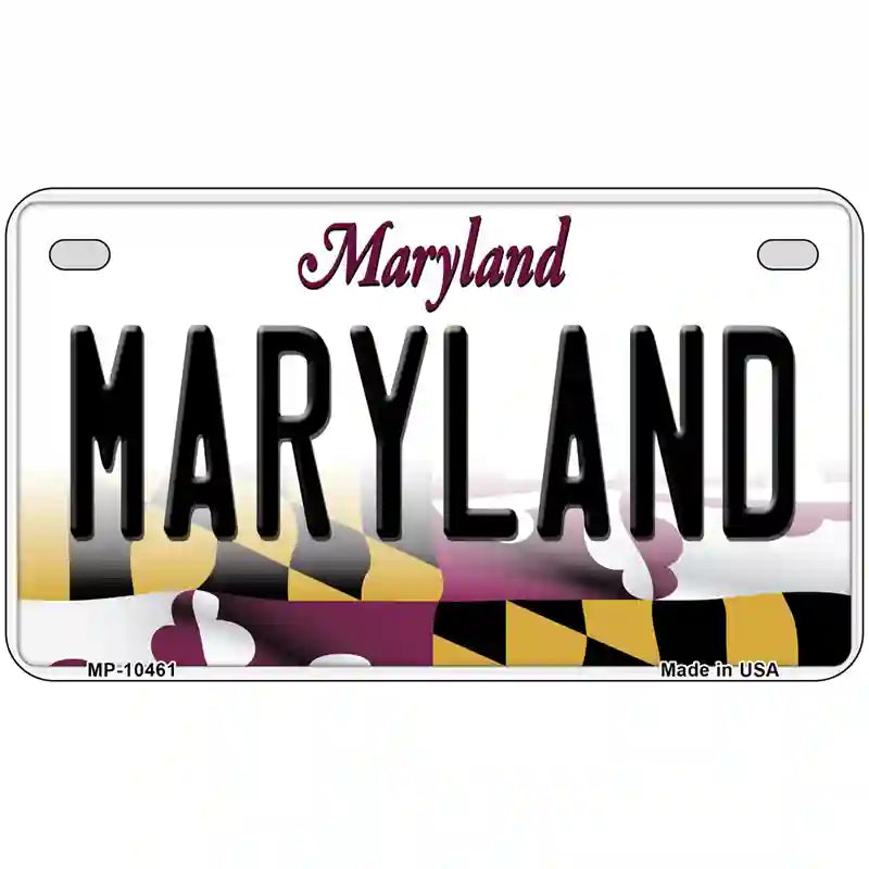 Maryland Metal Novelty License Plate 7" x 4" (MP)