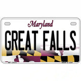 Great Falls Maryland Metal Novelty License Plate 7" x 4" (MP)