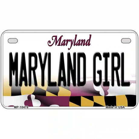 Maryland Girl Maryland Metal Novelty License Plate 7" x 4" (MP)