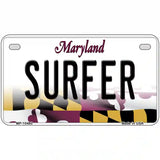 Surfer Maryland Metal Novelty License Plate 7" x 4" (MP)