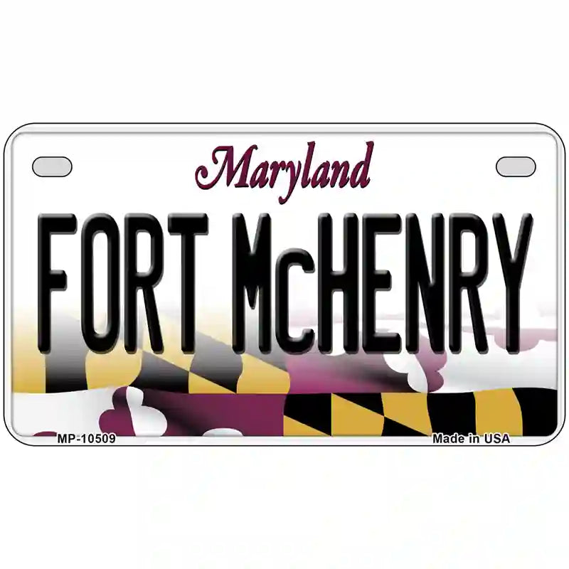 Fort McHenry Maryland Metal Novelty License Plate 7" x 4" (MP)