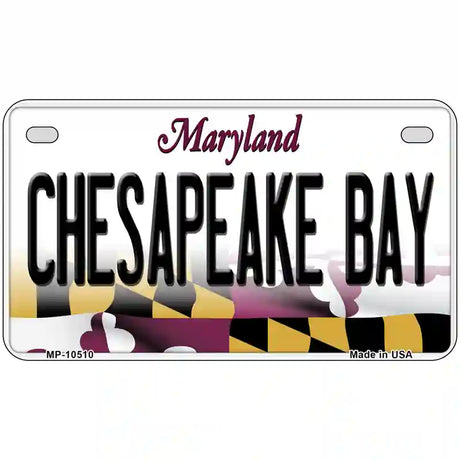 Chesapeake Bay Maryland Metal Novelty License Plate 7" x 4" (MP)