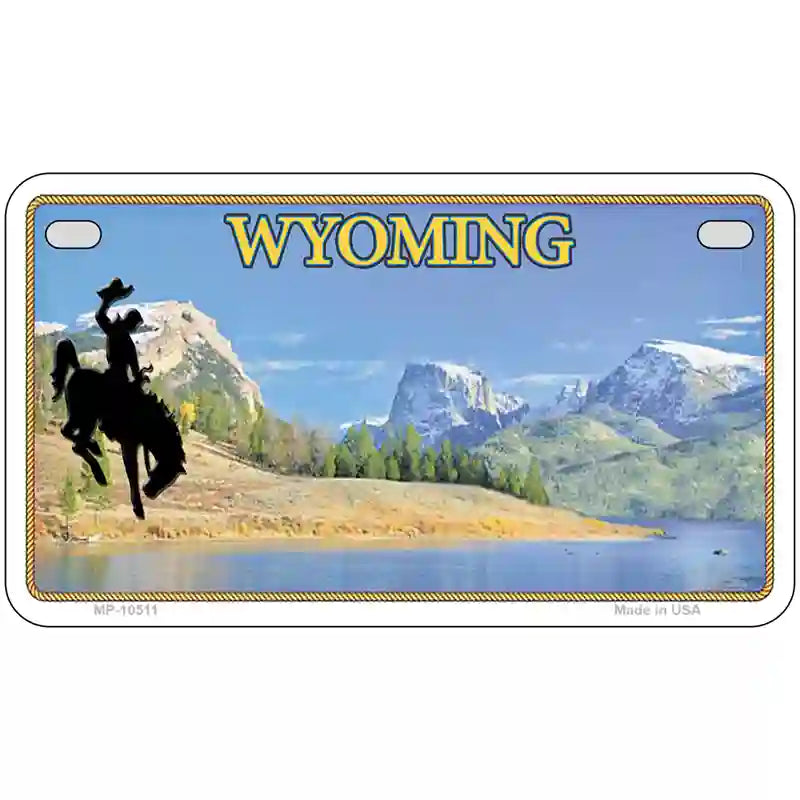 Wyoming Blank Metal Novelty License Plate 7" x 4" (MP)