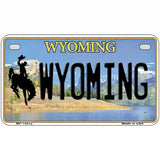 Wyoming Metal Novelty License Plate 7" x 4" (MP)