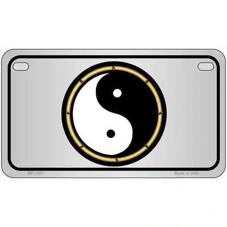 Yin And Yang Novelty Metal License Plate 7" x 4" (MP)