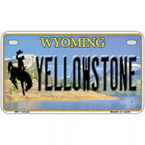 Yellowstone Wyoming Metal Novelty License Plate 7" x 4" (MP)