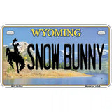 Snow Bunny Wyoming Metal Novelty License Plate 7" x 4" (MP)