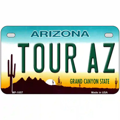 Tour Az Novelty Metal License Plate 7" x 4" (MP)