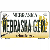 Nebraska Girl Metal Novelty License Plate 7" x 4" (MP)