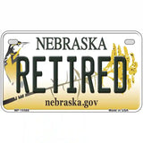 Retired Nebraska Metal Novelty License Plate 7" x 4" (MP)