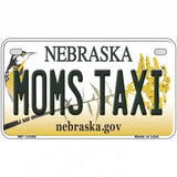 Moms Taxi Nebraska Metal Novelty License Plate 7" x 4" (MP)