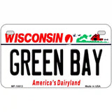 Green Bay Wisconsin Metal Novelty License Plate 7" x 4" (MP)