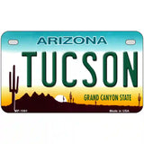 Tucson Arizona Novelty Metal License Plate 7" x 4" (MP)