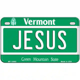 Jesus Vermont Metal Novelty License Plate 7" x 4" (MP)