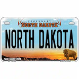 North Dakota Metal Novelty License Plate 7" x 4" (MP)