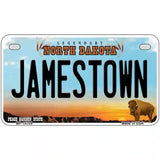 Jamestown North Dakota Metal Novelty License Plate 7" x 4" (MP)