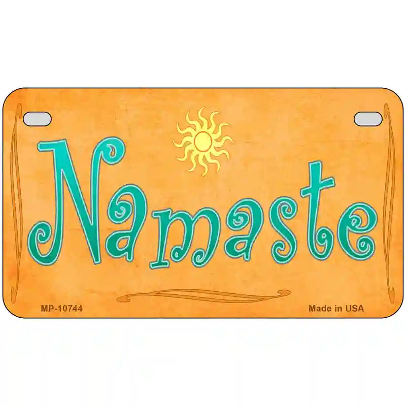 Namaste Novelty Metal License Plate 7" x 4" (MP)