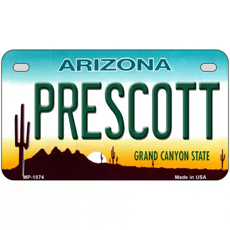 Prescott Arizona Novelty Metal License Plate 7" x 4" (MP)