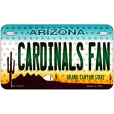 Cardinals Fan Arizona Novelty Metal License Plate 7" x 4" (MP)