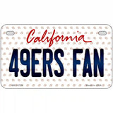 49ERS Fan California Novelty Metal License Plate 7" x 4" (MP)