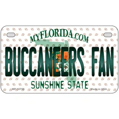 Buccaneers Fan Florida Novelty Metal License Plate 7" x 4" (MP)