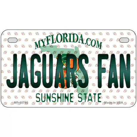 Jaguars Fan Florida Novelty Metal License Plate 7" x 4" (MP)