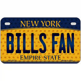 Bills Fan New York Novelty Metal License Plate 7" x 4" (MP)