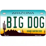 Big Dog Arizona Novelty Metal License Plate 7" x 4" (MP)