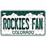 Rockies Fan Colorado Novelty Metal License Plate 7" x 4" (MP)