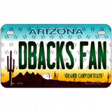 Dbacks Fan Arizona Novelty Metal License Plate 7" x 4" (MP)