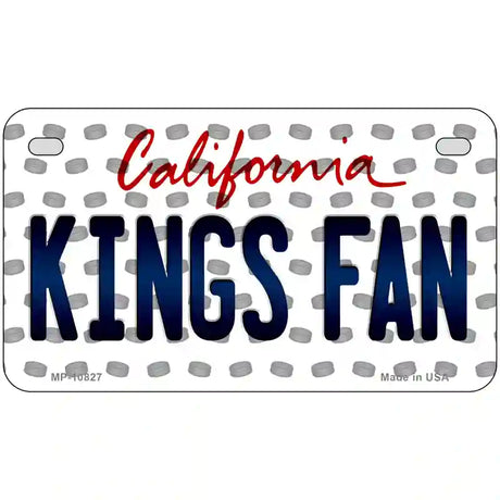 Kings Fan California Novelty Metal License Plate 7" x 4" (MP)