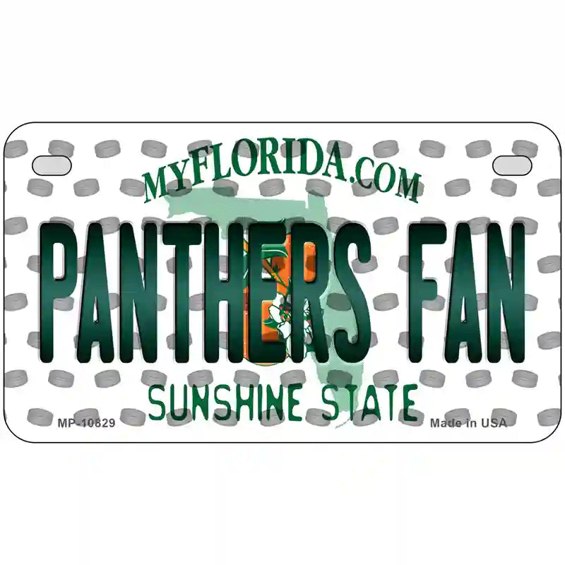 Panthers Fan Florida Novelty Metal License Plate 7" x 4" (MP)