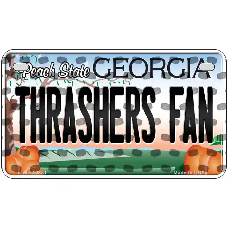 Thrashers Fan Georgia Novelty Metal License Plate 7" x 4" (MP)