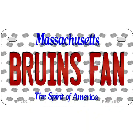 Bruins Fan Massachusetts Novelty Metal License Plate 7" x 4" (MP)