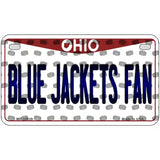 Blue Jackets Fan Ohio Novelty Metal License Plate 7" x 4" (MP)