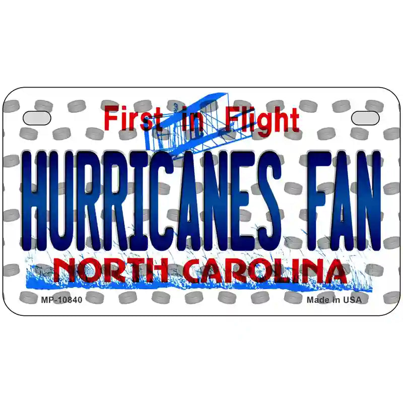 Hurricanes Fan North Carolina Novelty Metal License Plate 7" x 4" (MP)