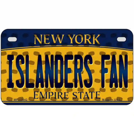 Islanders Fan New York Novelty Metal License Plate 7" x 4" (MP)