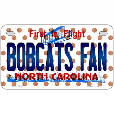 Hornets Fan North Carolina Novelty Metal License Plate 7" x 4" (MP)