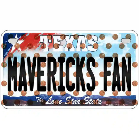 Mavericks Fan Texas Novelty Metal License Plate 7" x 4" (MP)