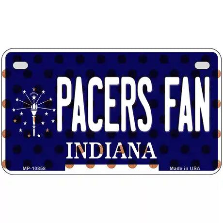 Pacers Fan Indiana Novelty Metal License Plate 7" x 4" (MP)