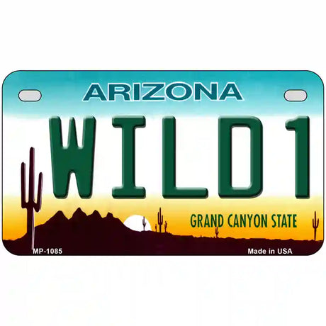 Wild 1 Arizona Novelty Metal License Plate 7" x 4" (MP)