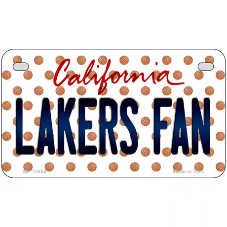 Lakers Fan California Novelty Metal License Plate 7" x 4" (MP)