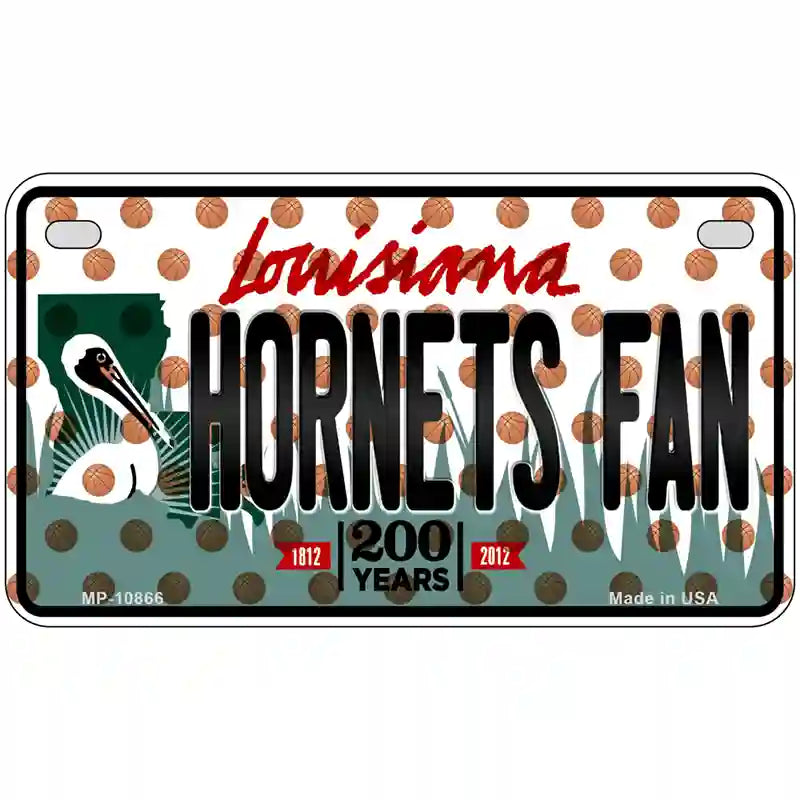 Pelicans Fan Louisiana Novelty Metal License Plate 7" x 4" (MP)