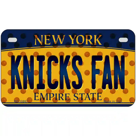 Knicks Fan New York Novelty Metal License Plate 7" x 4" (MP)