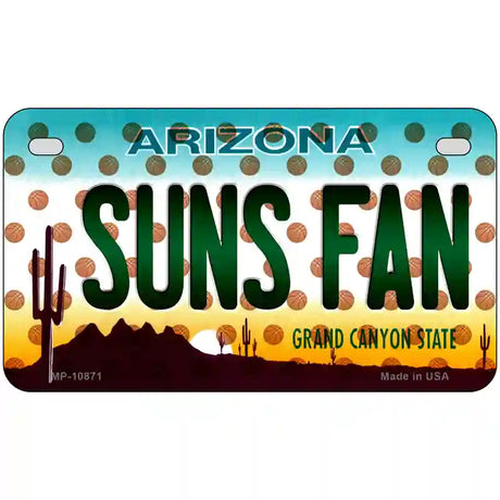 Suns Fan Arizona Basketball Novelty Metal License Plate 7" x 4" (MP)