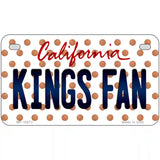 Kings Fan California Basketball Novelty Metal License Plate 7" x 4" (MP)